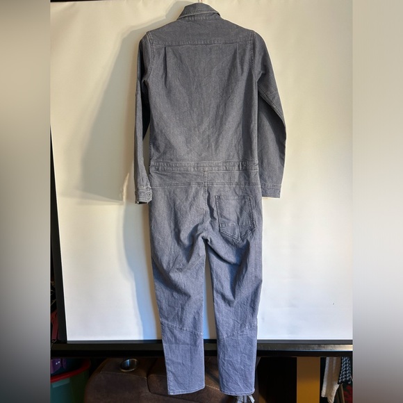 FADED CLOTH DENIM LIKE BOILER/JUMPSUIT INDIA MADE COTTON BLUISH COLOR WOMEN’S XS - Picture 2 of 10